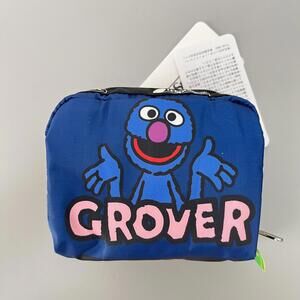 Lesportsac Sesame Street Small Square Cosmetic Bag NWT